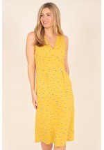 Brakeburn Confetti Wrap Dress (Yellow) New 2021
